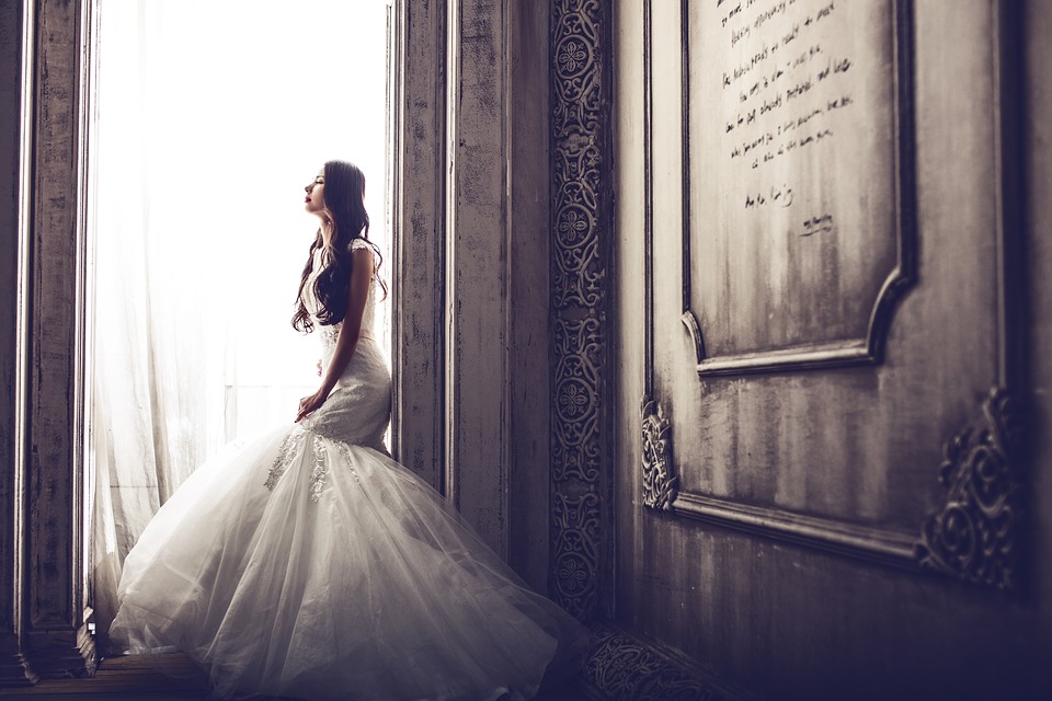 window light photo of the bride