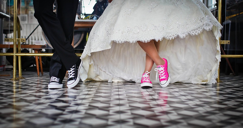 funny wedding shoes