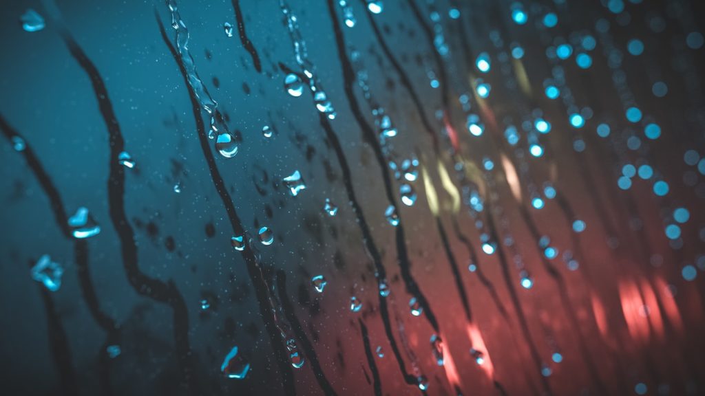 raindrops window