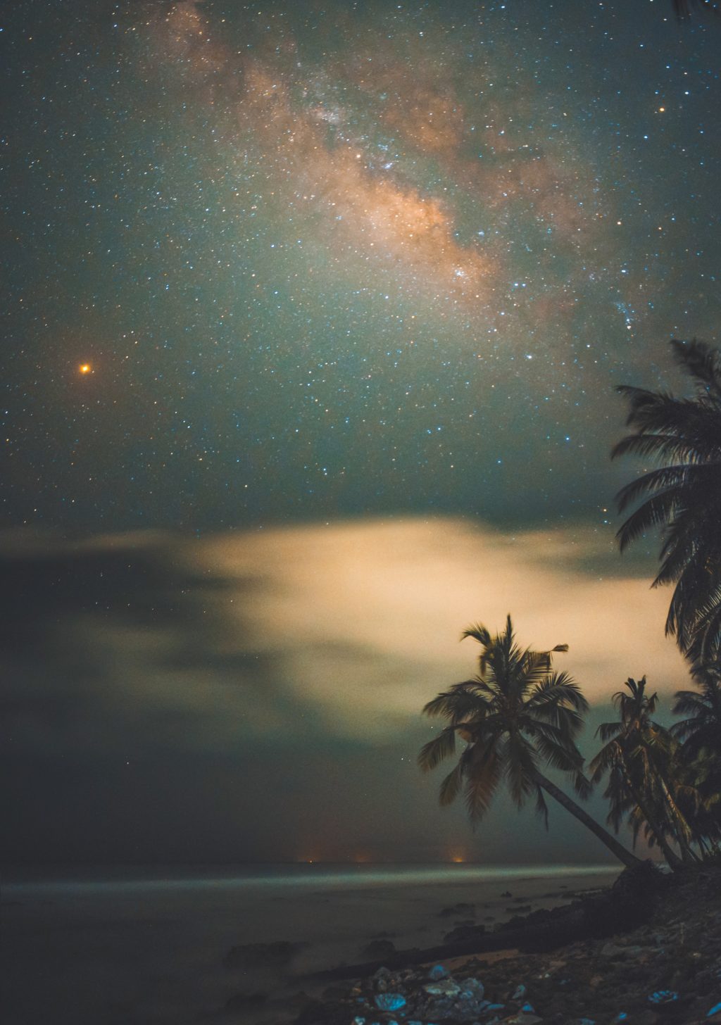 night sky long exposure